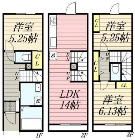 栄町駅 徒歩2分 1-3階の物件間取画像